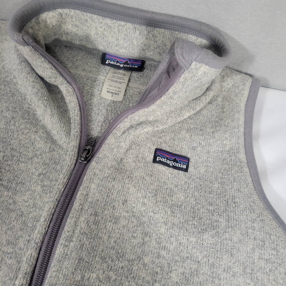 Patagonia Women's Heather Gray Better Sweater Fleece Vest - Picture 3 of 6